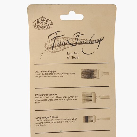 Royal Langnickel  Finishing Brush Goose Wing Feather Tool LW300 - Picture 7 of 7